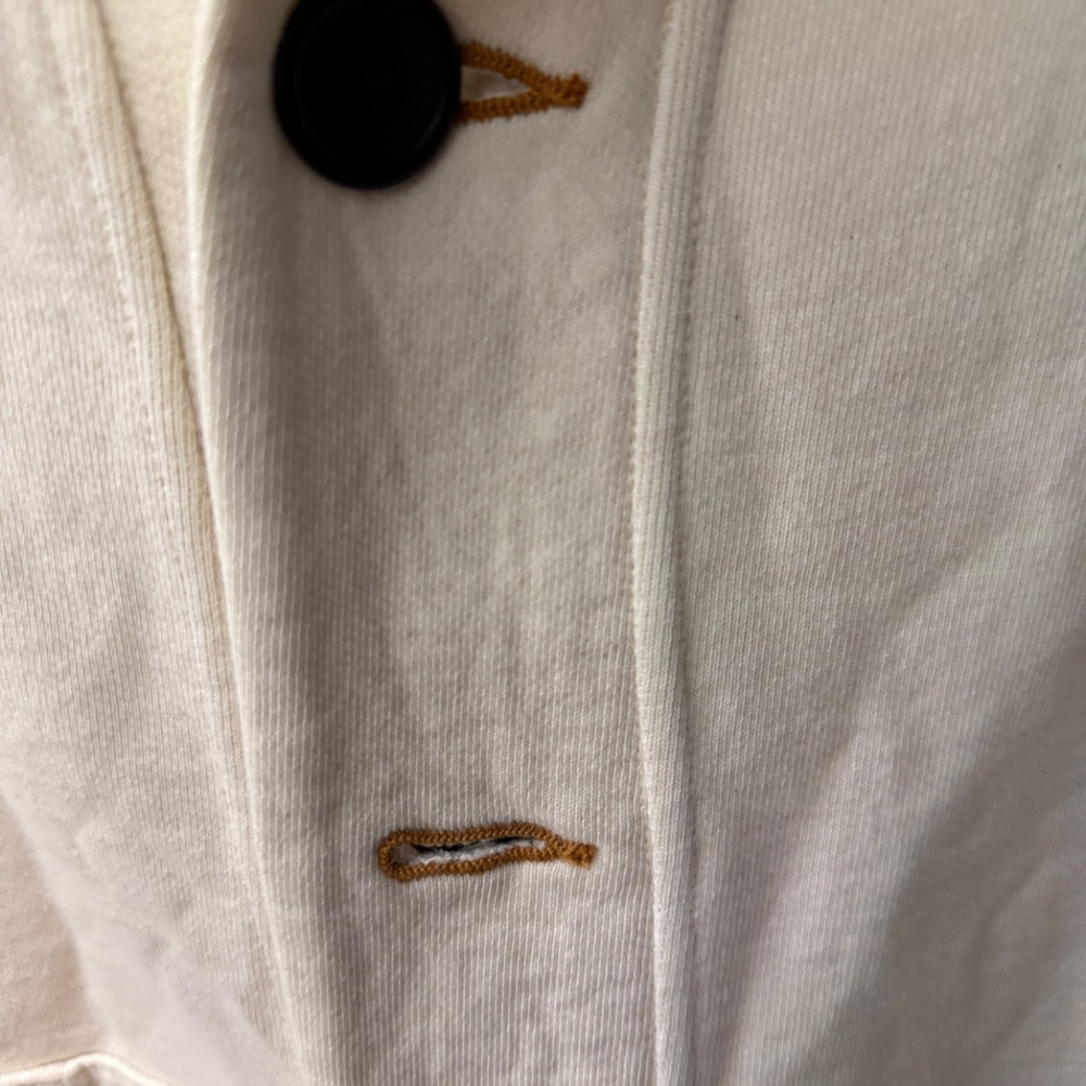 Wies Made Bodega Shawl Collar Cardigan, Men's Medium, Natural - Picture 3 of 7